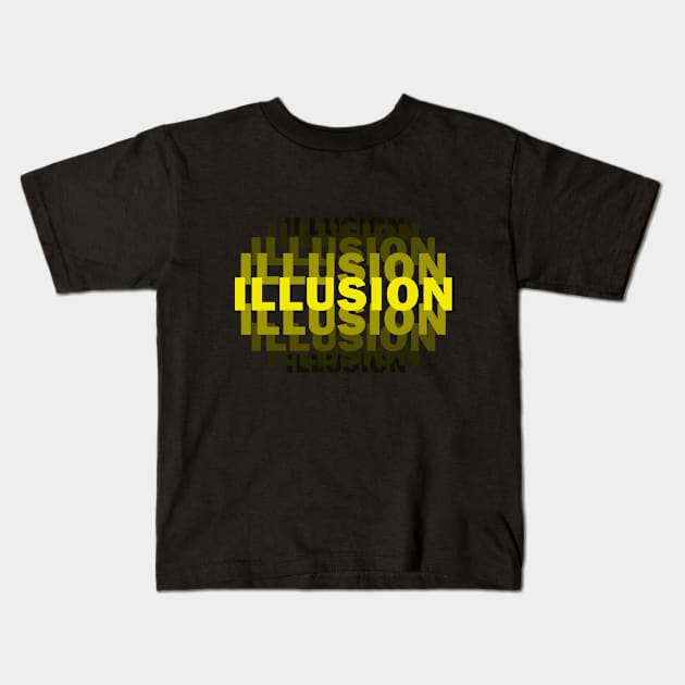 illusion Kids T-Shirt by Abrek Art